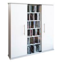 Regal Santo, Bela, 86 Cm - bela, Konvencionalno, steklo/leseni material (86/91,5/18cm) - MID.YOU