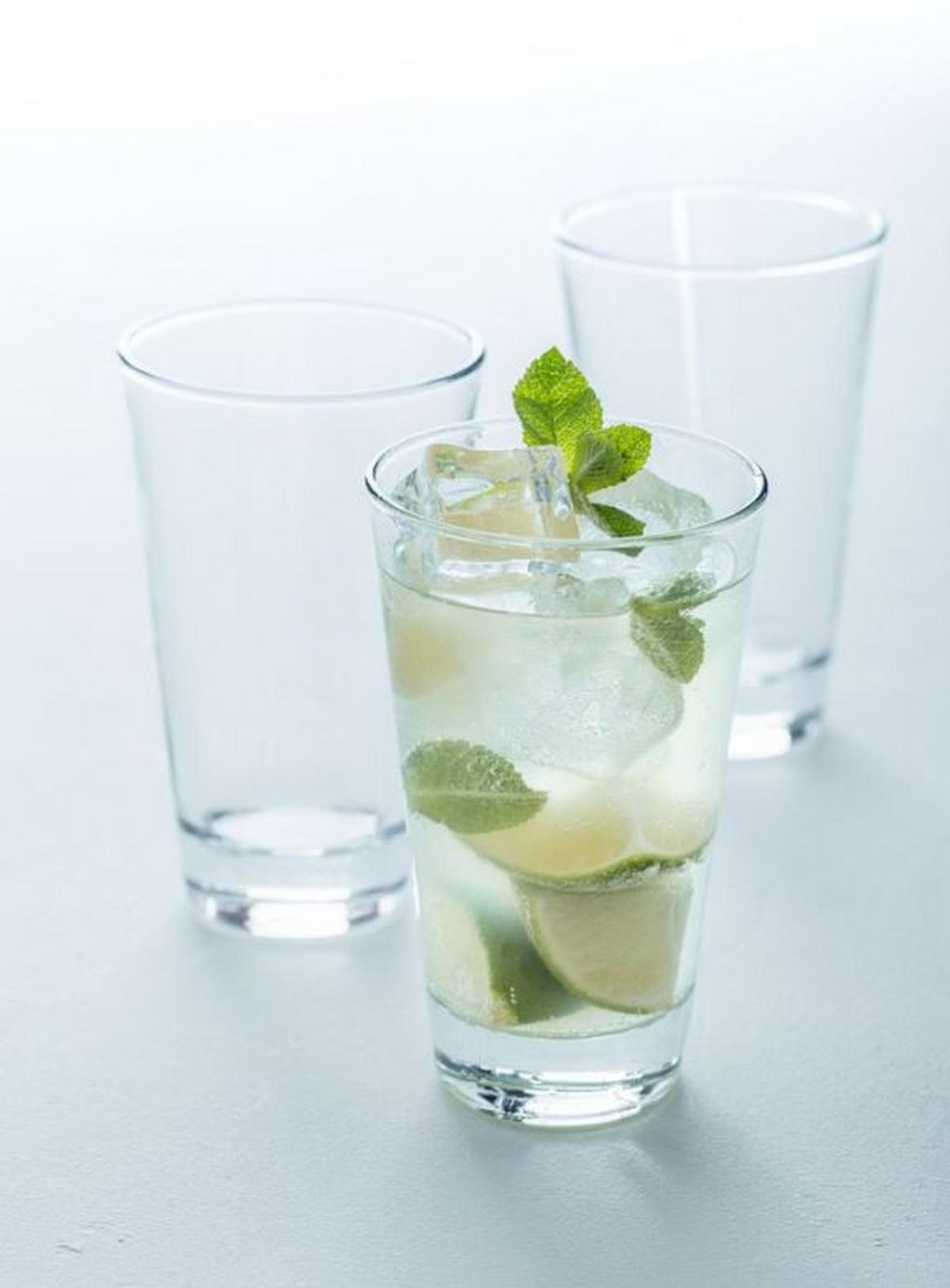 ZESTAW KUBKÓW 012674 - przejrzysty, Basics, szkło (0,3l) - Leonardo