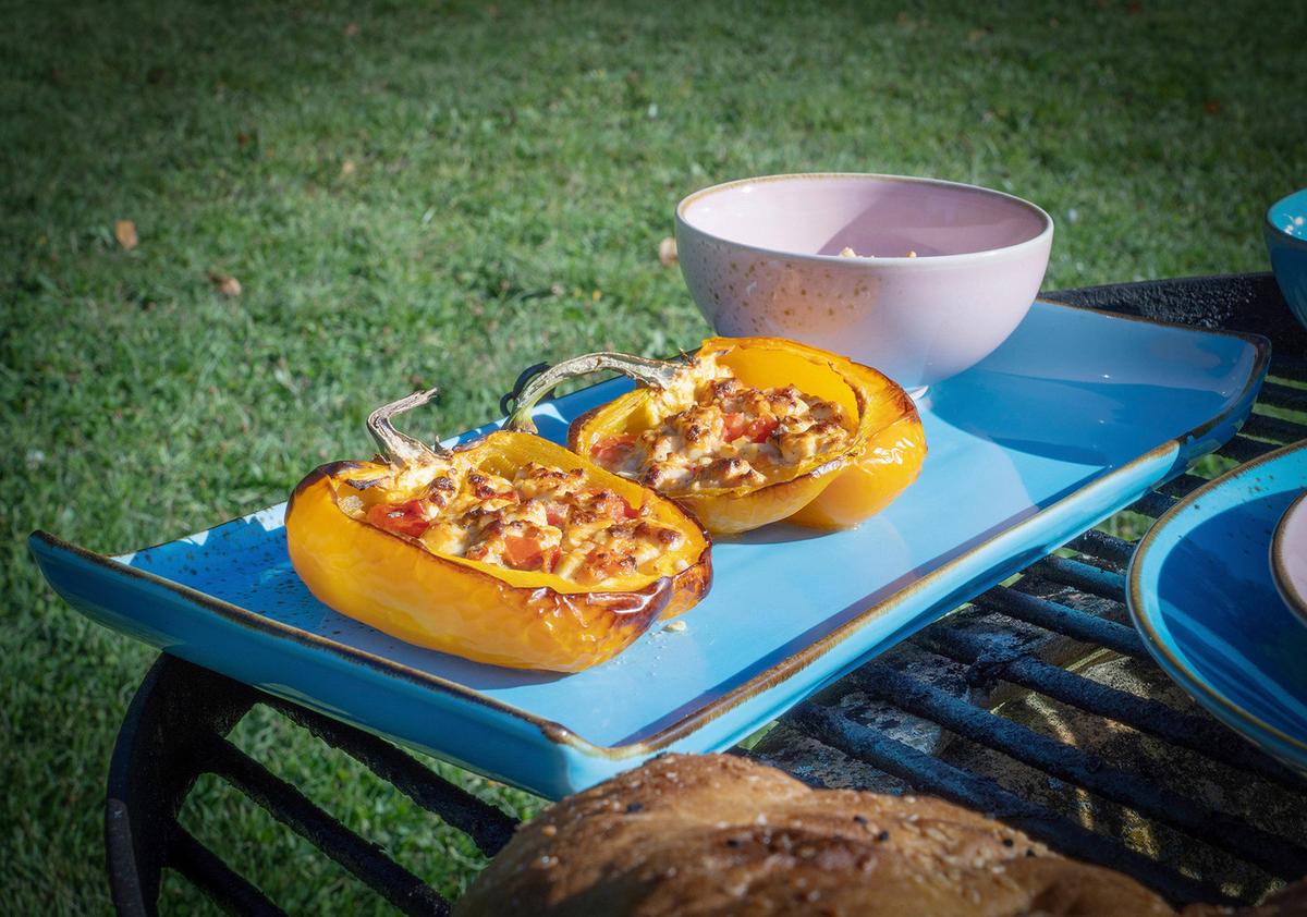 Set Pladnjev Za Serviranje Blue, 2-Delni - svetlo modra, Trend, keramika (16,5/33cm) - Creatable