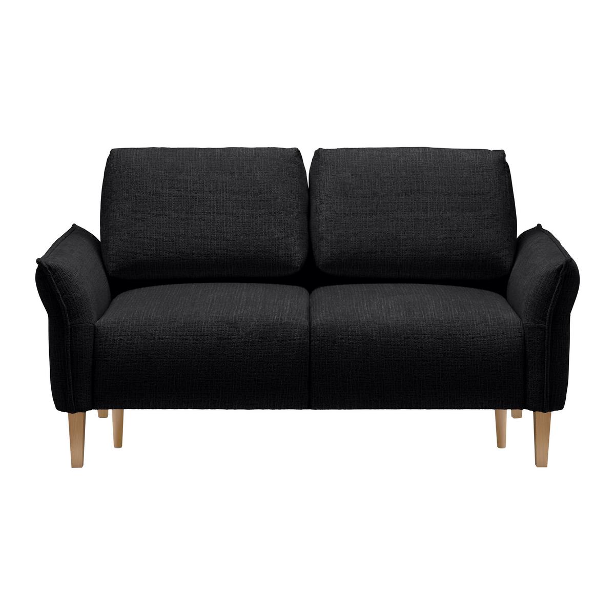 CANAPEA CU 2 LOCURI CUSTOM - crem/negru, Modern, textil (150/85/92cm) - Mömax