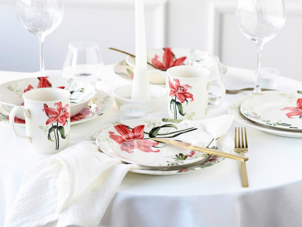 Kombinirani Servis Rosemary Creme, 16-Delni - večbarvno, keramika - Creatable