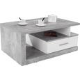 Klubska Miza Iguan - siva/bela, Moderno, leseni material (110/45/67cm) Klubska Miza Iguan - siva/bela, Moderno, leseni material (110/45/67cm)