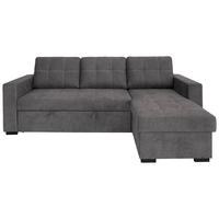 Canapea modulară TURIN - gri închis, Design, plastic/lemn (239/87/160cm) - Modern Living