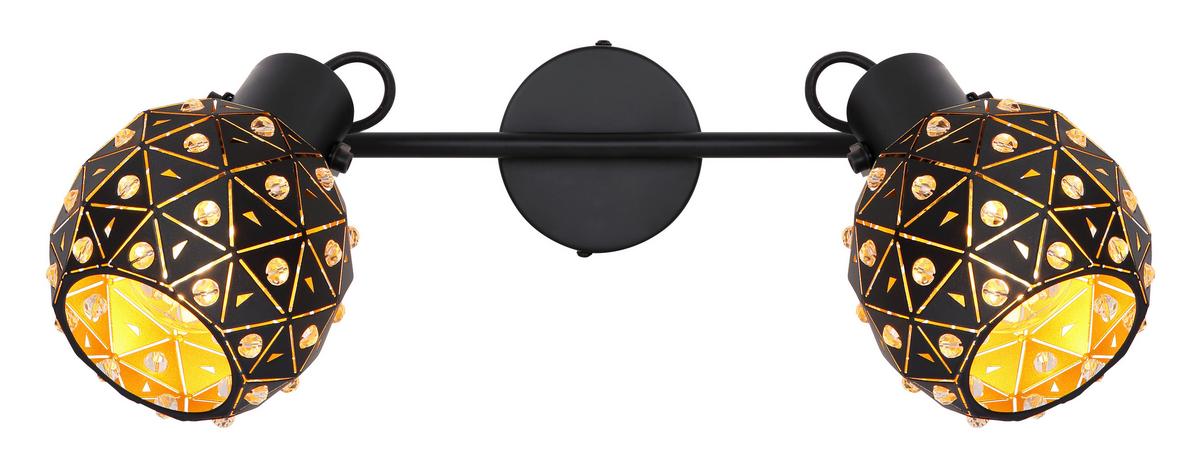 Reflektor 54029-2 Jodie - prozirno/zlatne boje, Basics, staklo/metal (35/12/26cm) - Globo
