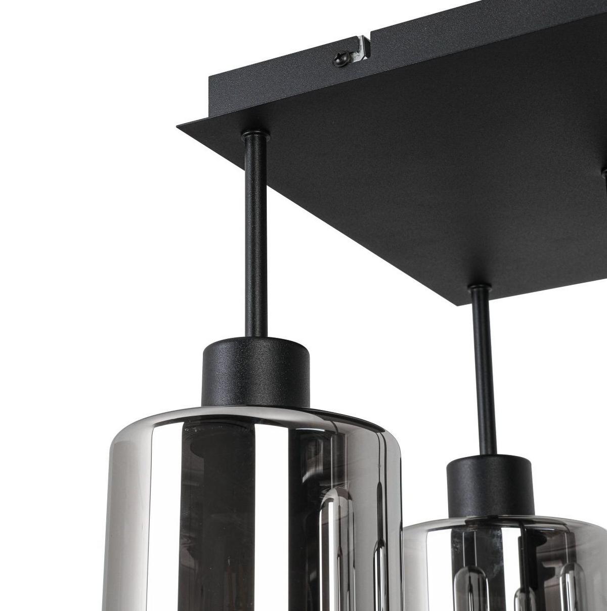 LAMPA SUFITOWA ELIA *SBN* - czarny, Design, metal/szkło (36/36/40cm) - Novel