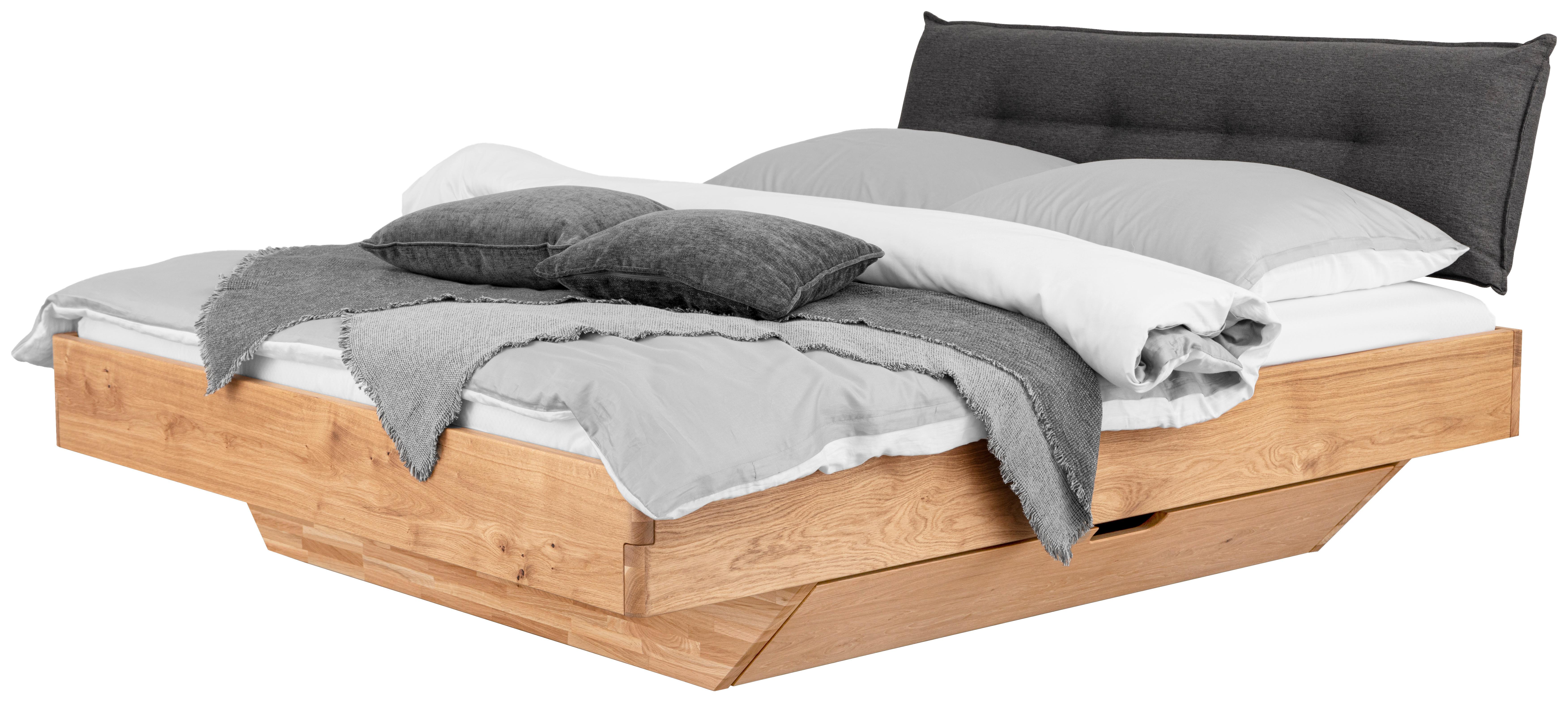 Bett Toledo - D in Eichefarben ca. 180x200cm - Eichefarben, Natur, Holz (186/95cm) - Zandiara