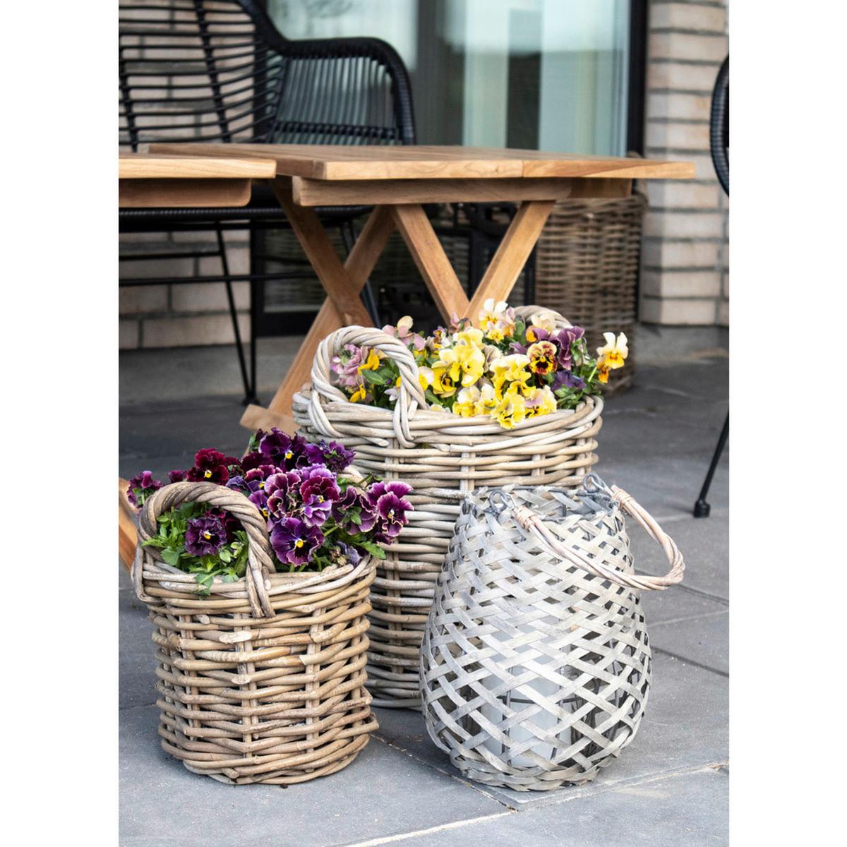 Korbset Caor Baskets Braun, 4er Set - Braun, Basics, Holz