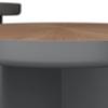SOFFBORD VIOLA - grå/ekfärgad, Modern, trämaterial/trä (80/41/50/51cm) - Bessagi Home