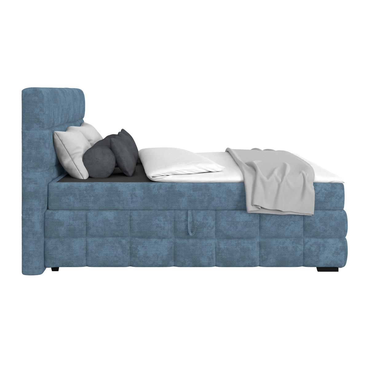 PAT BOX VEGA - albastru/verde, Trend, lemn/textil (160/200cm) - Modern Living