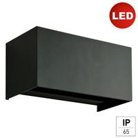 Außenwandleuchte Quad Anthrazit max. 12 Watt - Anthrazit, Design, Metall (21.5/10.8/11cm)