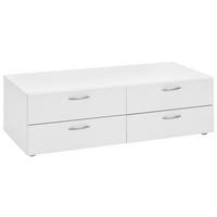 Schubladenbox Basic in Weiss - Weiss, Konventionell, Holzwerkstoff (110,7/35/51,9cm) - Based