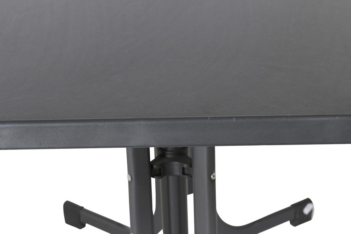 Gartentisch ca.115x70x72cm Grau - Grau, MODERN, Holzwerkstoff/Metall (115/70/72cm) - Sieger