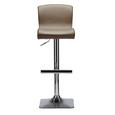 Tresenstuhl in Beige - Beige, MODERN, Leder/Metall (38/88-110/49cm) - PREMIUM LIVING