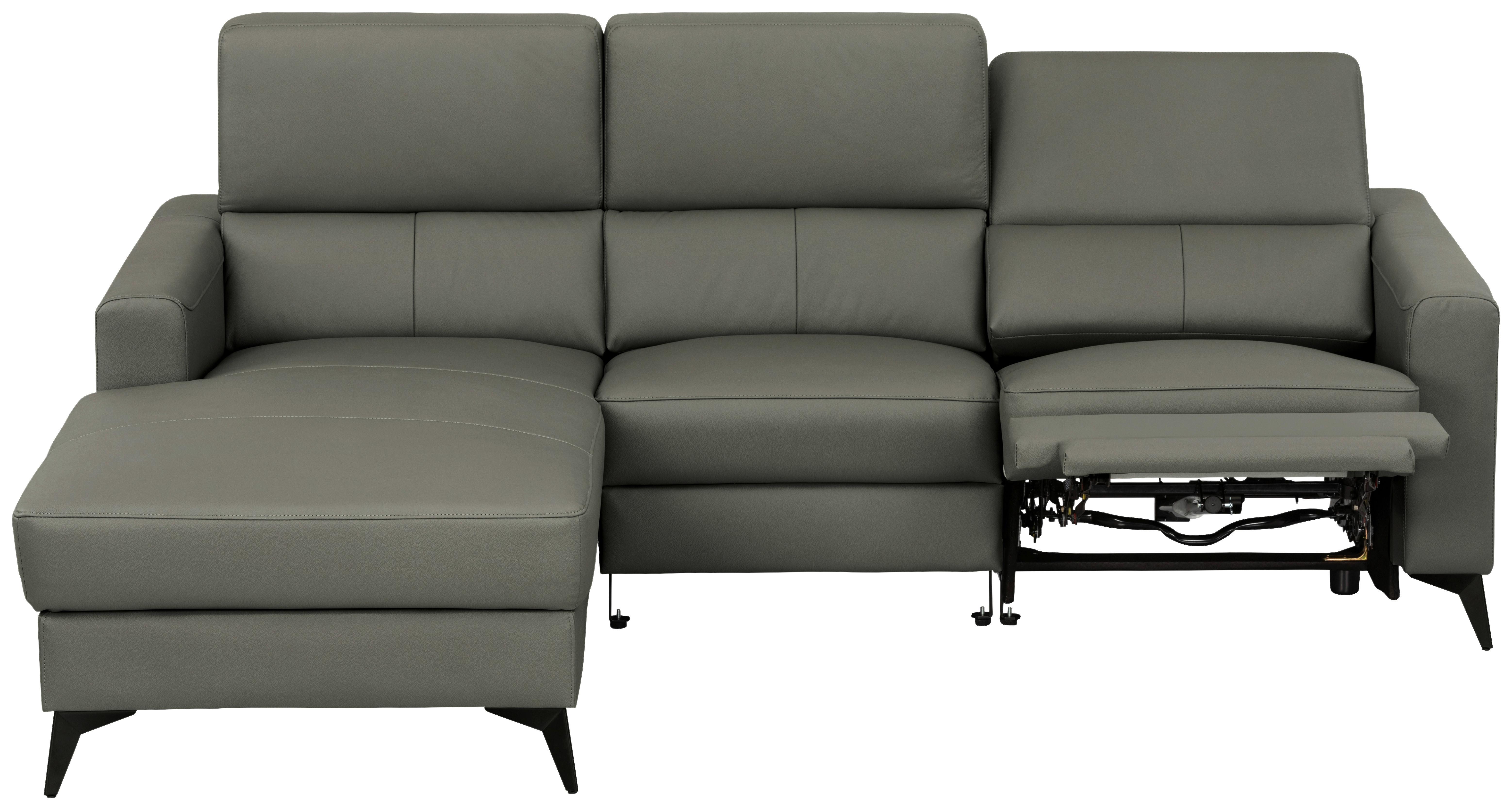 Sedežna Garnitura Ben, Leva - temno siva/črna, Moderno, kovina/tekstil (102-180/75-95/235cm) - Premium Living