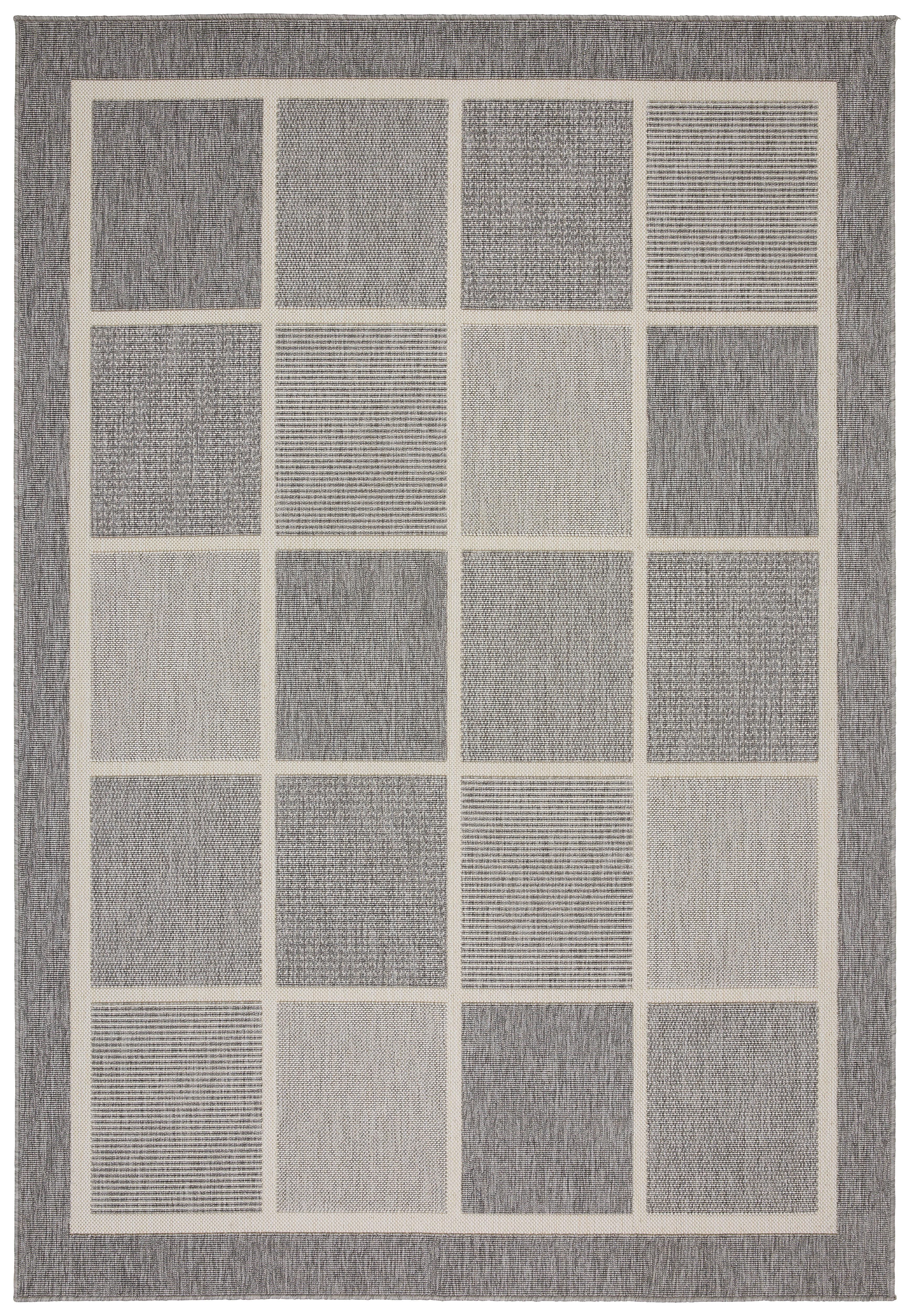Flachwebeteppich Minnesota in Grau ca.160x230cm - Grau, MODERN, Textil (160/230cm) - Boxxx