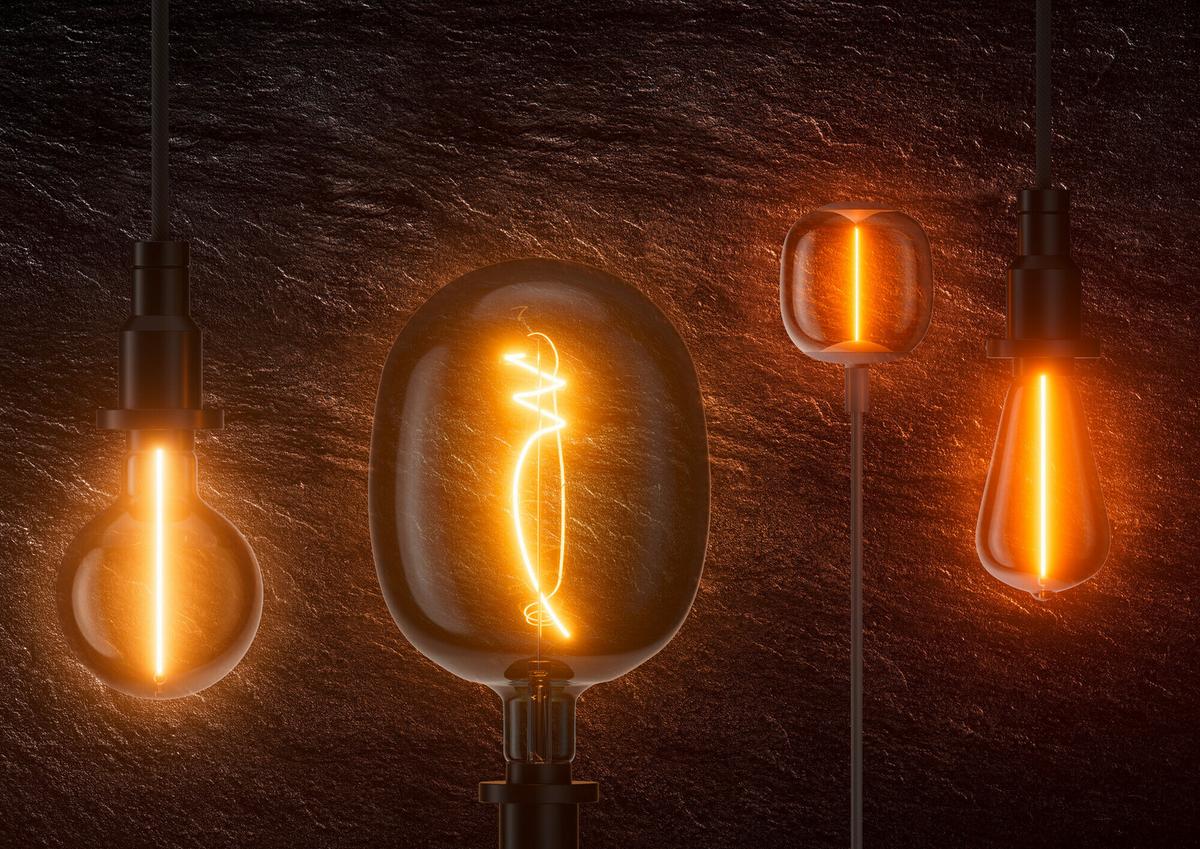 ŻARÓWKA LED VINTAGE 1906 BIG OVAL 10 FILAM - kolor jesionowy, Konventionell, tworzywo sztuczne (25/30cm) - Ledvance