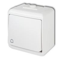 Nyomókapcsoló Aquastar  22061 - fehér, műanyag