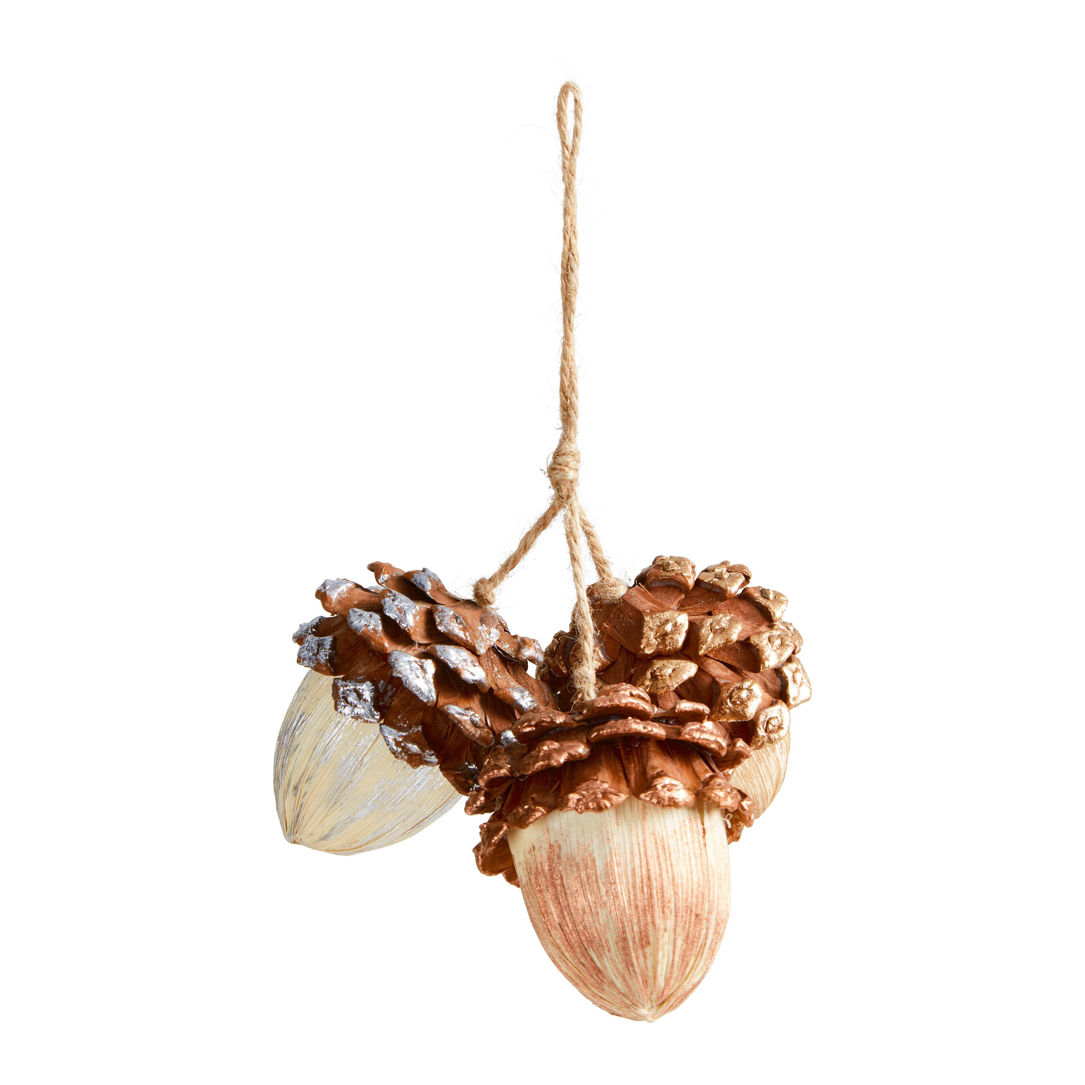 Dekohänger Nuts Braun/Naturfarben - Braun/Naturfarben, KONVENTIONELL, Naturmaterialien/Kunststoff (14/22/6cm) - Modern Living