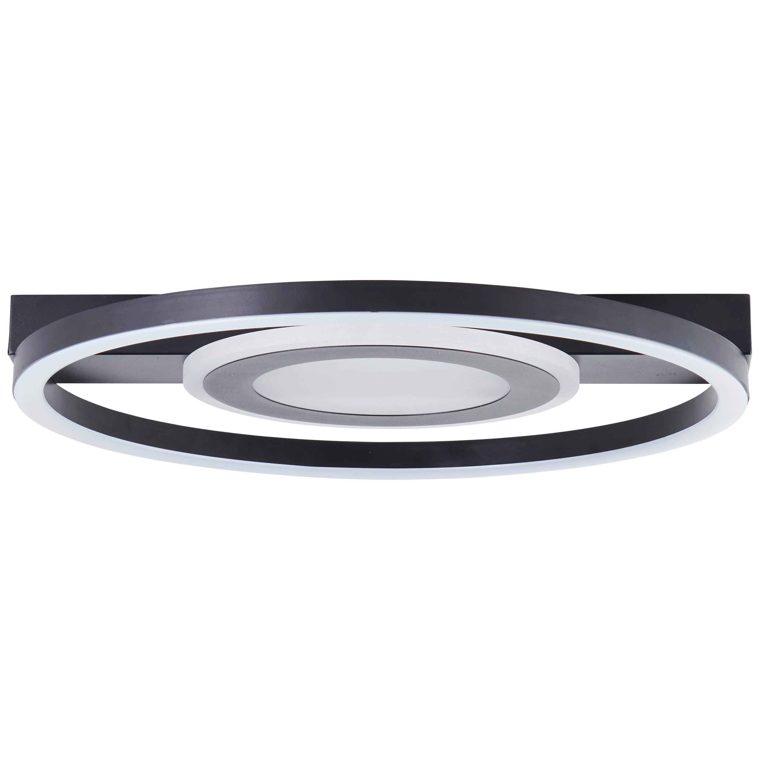 LED-Deckenleuchte Maureen Schwarz max. 22 Watt - Schwarz, Basics, Kunststoff/Metall (5/37/37cm) - Brilliant