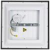 LED-TAKLAMPA JUO -TOP- - vit/svart, Modern, metall/plast (30/30/5,5cm) - Mömax