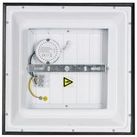 LED-Deckenleuchte Juo Schwarz/Weiß max. 12 Watt - Schwarz/Weiß, MODERN, Kunststoff/Metall (30/30/5,5cm) - Mömax