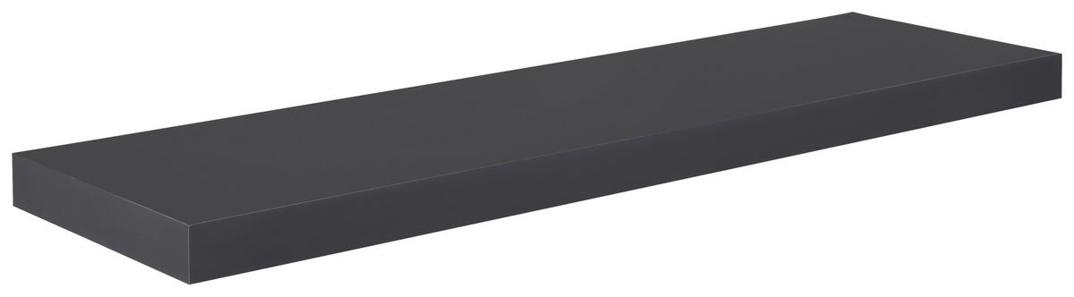 Poliță de perete SIMPLE 80 ANTRACIT - Modern, material pe bază de lemn (80/3,8/23,5cm) - Modern Living