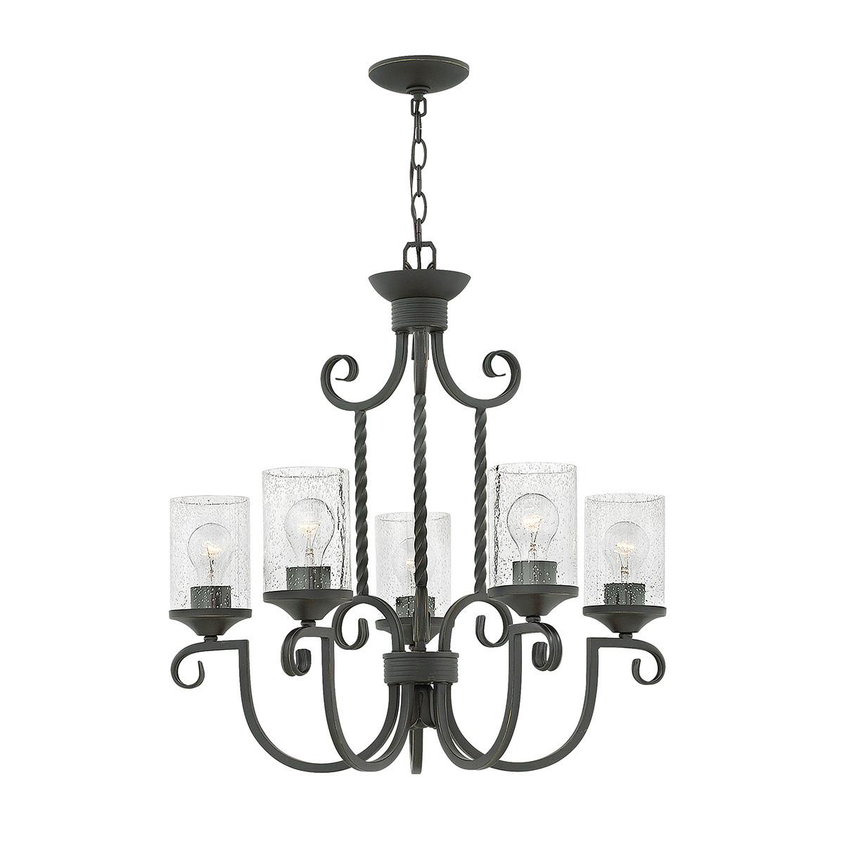 Luster Casa Hk-Casa5 - crna, Basics, staklo/metal (63.5/82.8cm) - Elstead Lighting