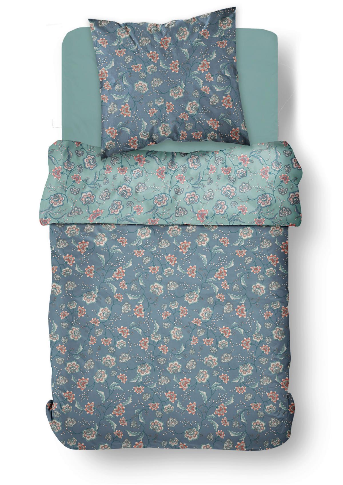 Posteljina Lauren 140x200/60x80cm - tamno plava, tekstil (140/200cm)