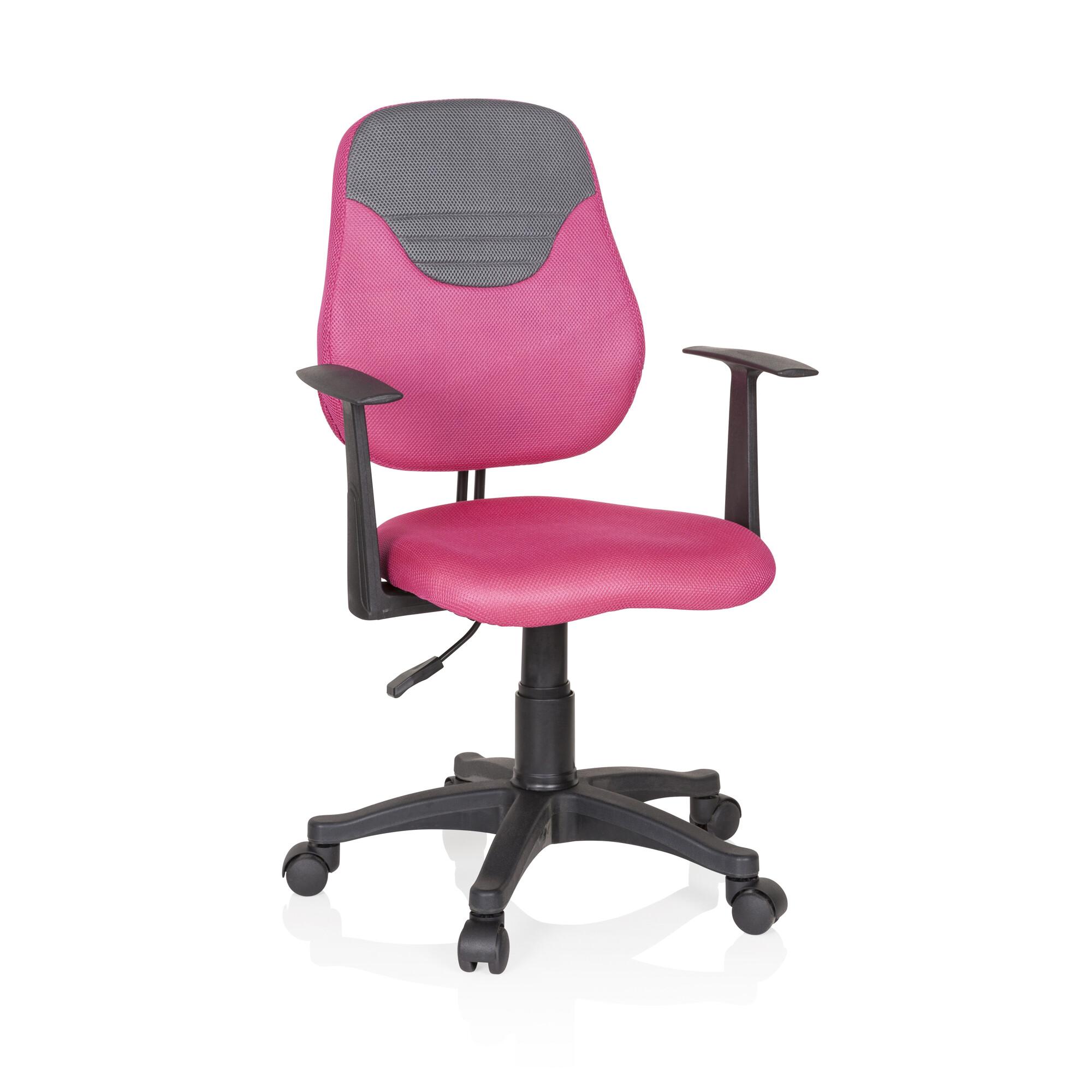 Otroški Vrtljivi Stol Kiddy Style, Roza, Siva - pink/siva, Basics, umetna masa (56/89-99/50cm) - MID.YOU