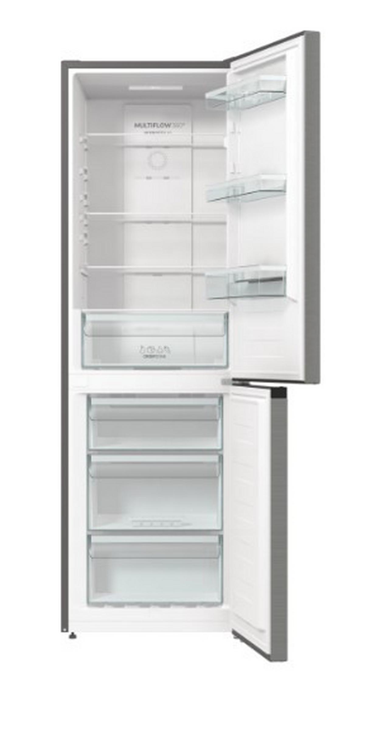 Kühl-Gefrier-Kombination N61EA2XL4, Standgerät - Edelstahlfarben, MODERN (60/185/59,2cm) - Gorenje