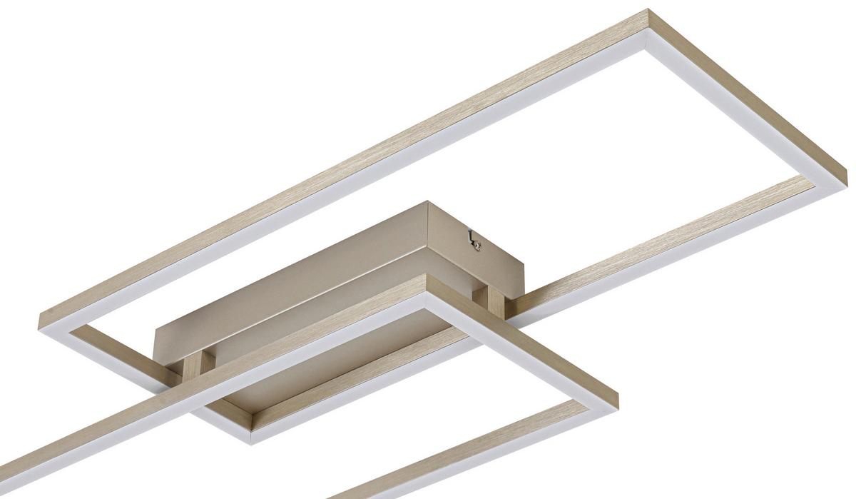 LED-Deckenleuchte Cem Champagnerfarben max. 30 Watt - Champagner, Modern, Kunststoff/Metall (75/30/7cm) - Mömax