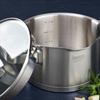 GRYT- OCH KASTRULLSET SILVER LINE - klar/stålfärgad, Klassisk, metall/glas - Gourmesto