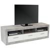Tv Komoda Malta - bijela/siva, Moderno, drvni materijal/plastika (185/50/42cm) - Modern Living