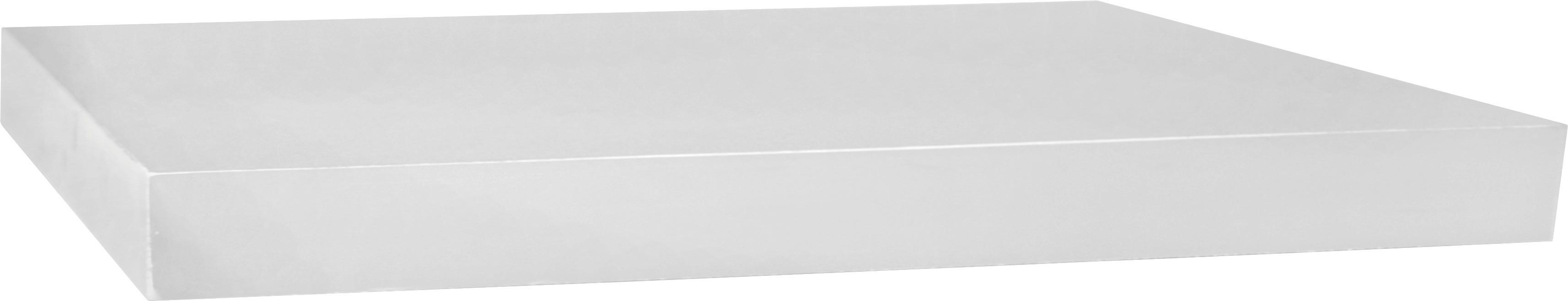 Falipolc Fehér 80cm Széles Simple - fehér, Modern, faalapú anyag (80/3,8/23,5cm)
