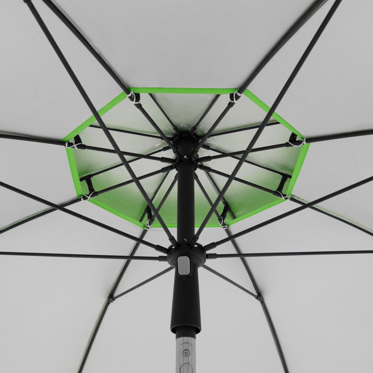 Sonnenschirm GS Windprofi Neo 200 Hellgrün ca. 200x238cm - Anthrazit/Hellgrün, KONVENTIONELL, Textil/Metall (200/238cm) - Doppler