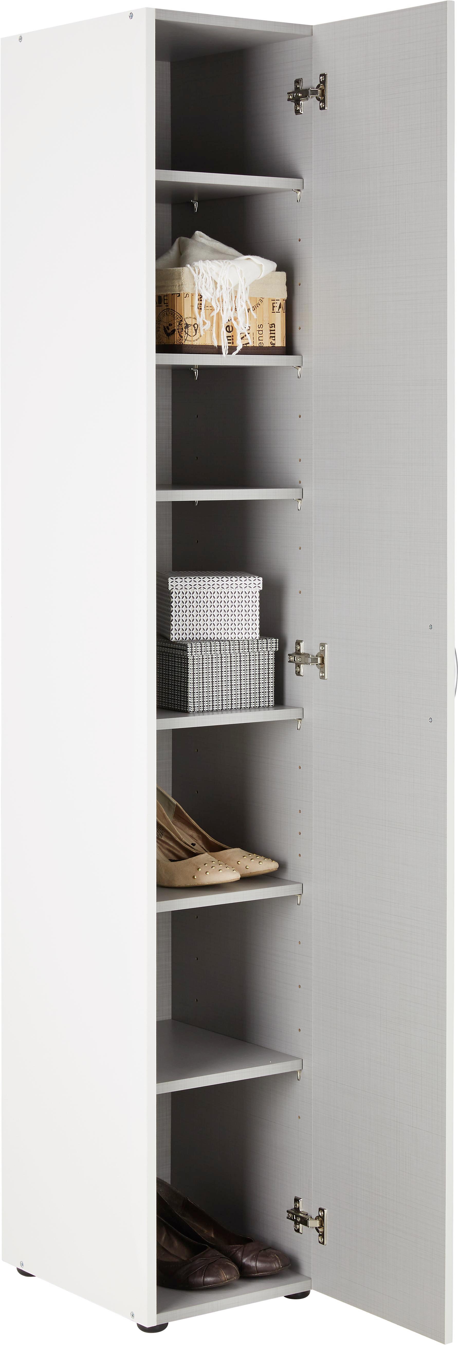 Mehrzweckschrank in Weiß - Weiß, Holzwerkstoff/Kunststoff (30/185/40cm) - Mömax modern living