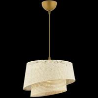 LAMPA WISZĄCA BARETTE HAZERAN - CREAM - kremowy, Design, metal/tkanina (32/65cm) - P & B