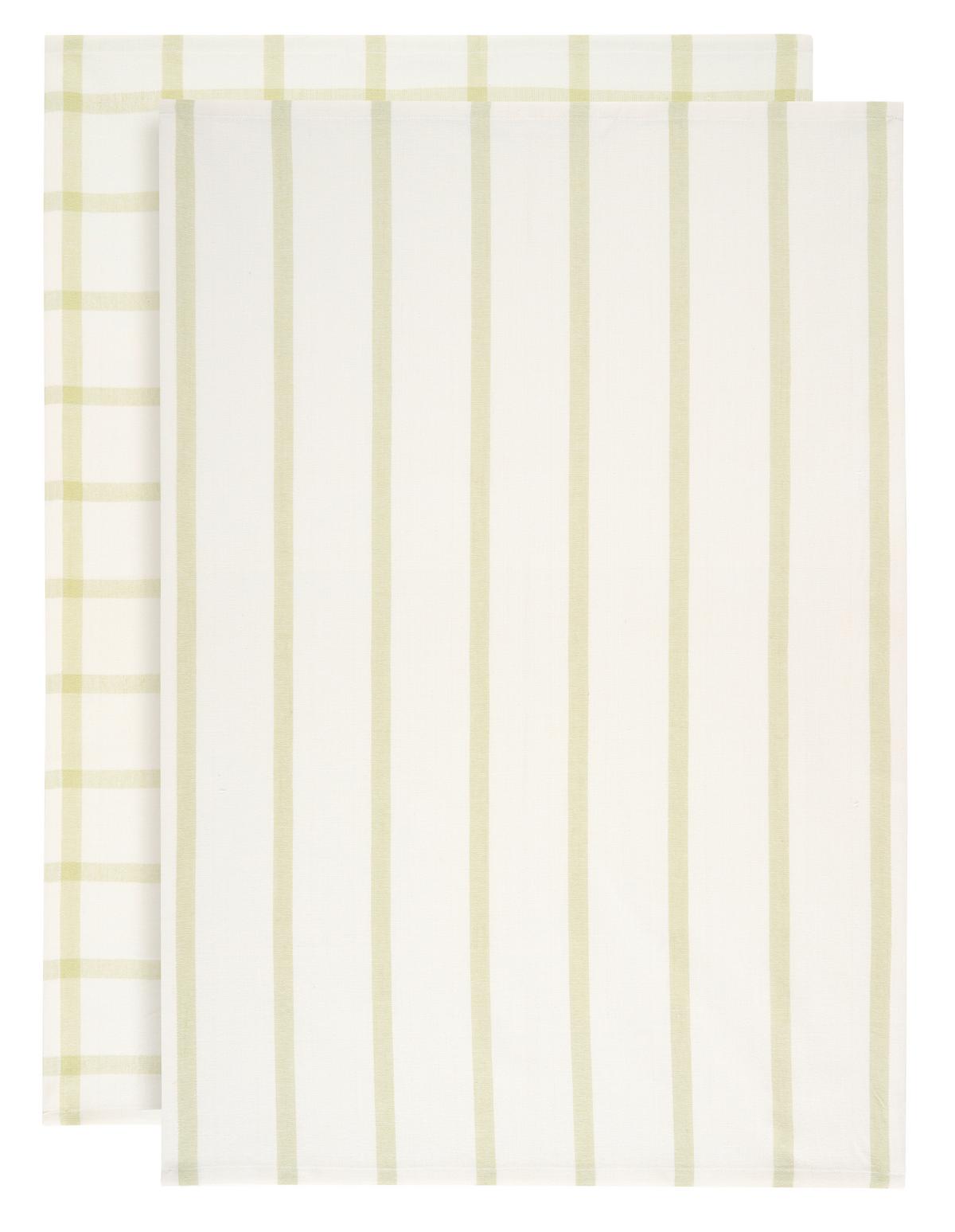 Set Krpa Za Posuđe Emma 2/1 - bijela/zelena, Konvencionalno, tekstil (50/70cm) - Mömax