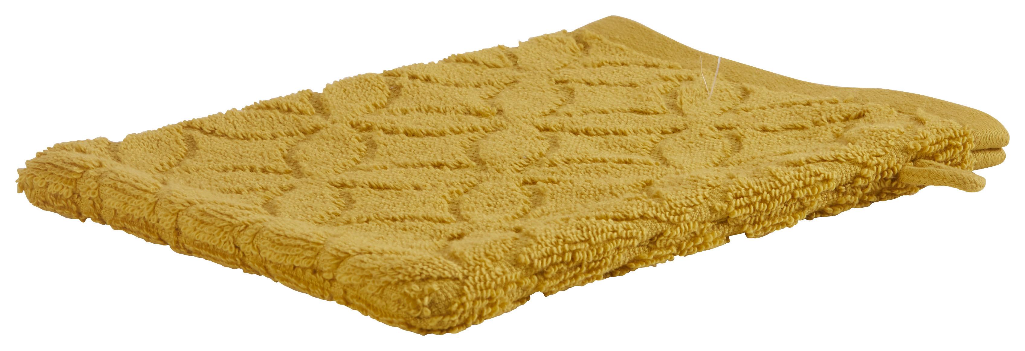 Waschlappen Naime in Gelb ca. 16x21cm - Gelb, LIFESTYLE, Textil (16/21cm) - Modern Living