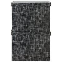 Box mit Deckel Jimmy in Schwarz/Weiß - Weiss/Schwarz, Karton (44,3/33,5/32,5cm) - Modern Living