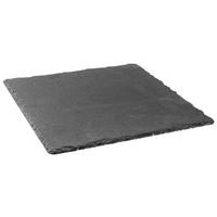 Platou de servire Stoney L STONEY - L - negru, Modern, plastic/piatră (25/25/0,7cm) - Zandiara