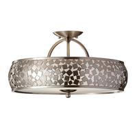 Stropna Svjetiljka Zara Fe-Zara-Sf - srebrne boje, Natur, staklo/metal (49.5/27.6cm) - Elstead Lighting