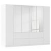 DULAP  USI ROTATIVE MAINZ - argintiu/alb, Basics, material pe bază de lemn (271/210/54cm) - Modern Living