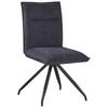 Stuhl Nova Grau - Schwarz/Grau, MODERN, Textil/Metall (47/88/63cm) - Premium Living