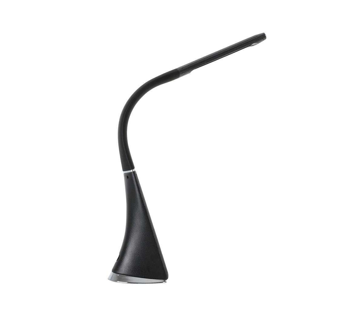 LED-Schreibtischleuchte Freddy 1 max. 5,5 Watt - Chromfarben/Schwarz, MODERN, Kunststoff/Metall (9,5/6,5/max 50cm) - Mömax