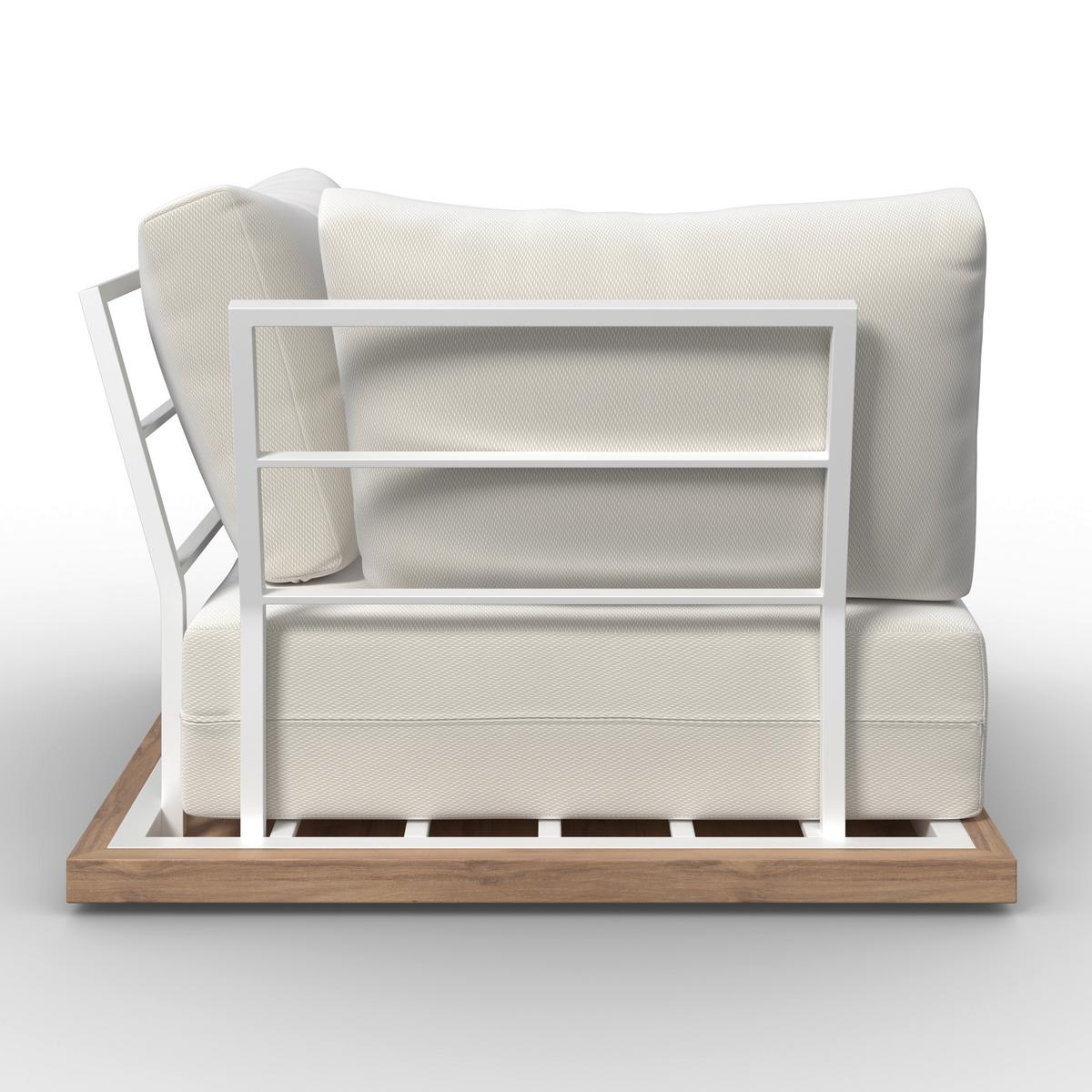 Vrtna Garnitura Jolly - bijela/boje bagrema, Moderno, drvo/metal - Bessagi Garden