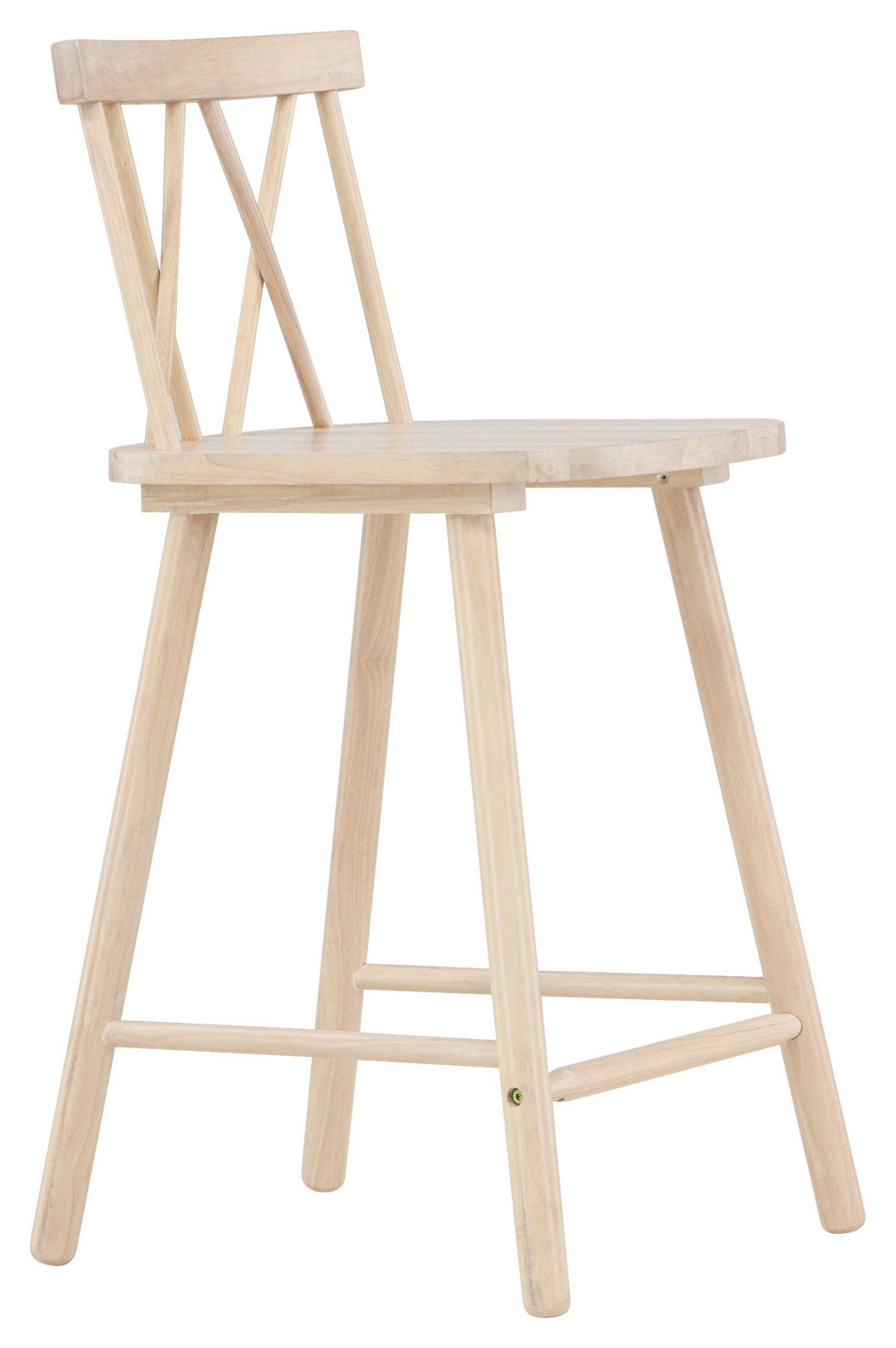 BARHOCKER-SET MOLLÖSTRÖM - Weiß, Design, Holz (43/90/44cm) - Livetastic