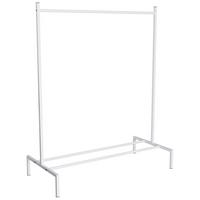 Kleiderständer Labol S ca. 103x132x52 cm Weiß - Weiß, Design, Metall (103/132/52cm) - MID.YOU