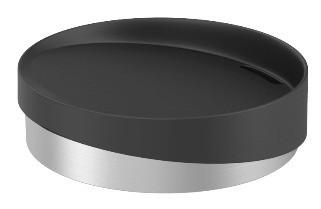 Seifenschale Chris in Schwarz - Schwarz, MODERN, Kunststoff/Metall (11/3cm) - Premium Living
