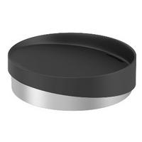 Seifenschale Chris in Schwarz - Schwarz, MODERN, Kunststoff/Metall (11/3cm) - Premium Living
